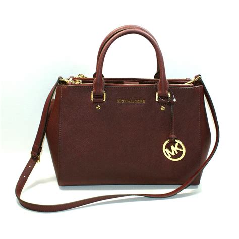 Michael Kors Sutton Leather Medium Satchel .